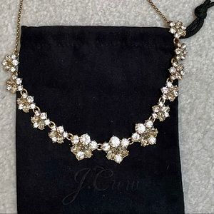 J.Crew Clustered Crystal Floret Necklace